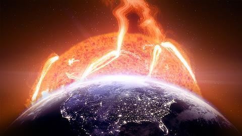 A large solar flare - the genesis of the plot in Daily Bread