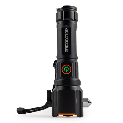 Grid Doctor Survival 1K-LM Multi-function Flashlight with built-in glass breaker tip and seat belt cutter